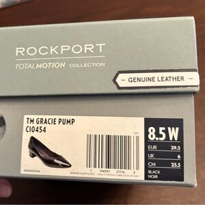 Rockport Black Leather Gracie Pumps